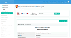 Desktop Screenshot of bip.powiatkwidzynski.pl