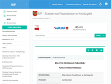 Tablet Screenshot of bip.powiatkwidzynski.pl